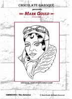 Mark Gould - The Aviator individual unmounted rubber stamp - A6